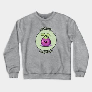 Local Food Supporter - Eggplant Crewneck Sweatshirt